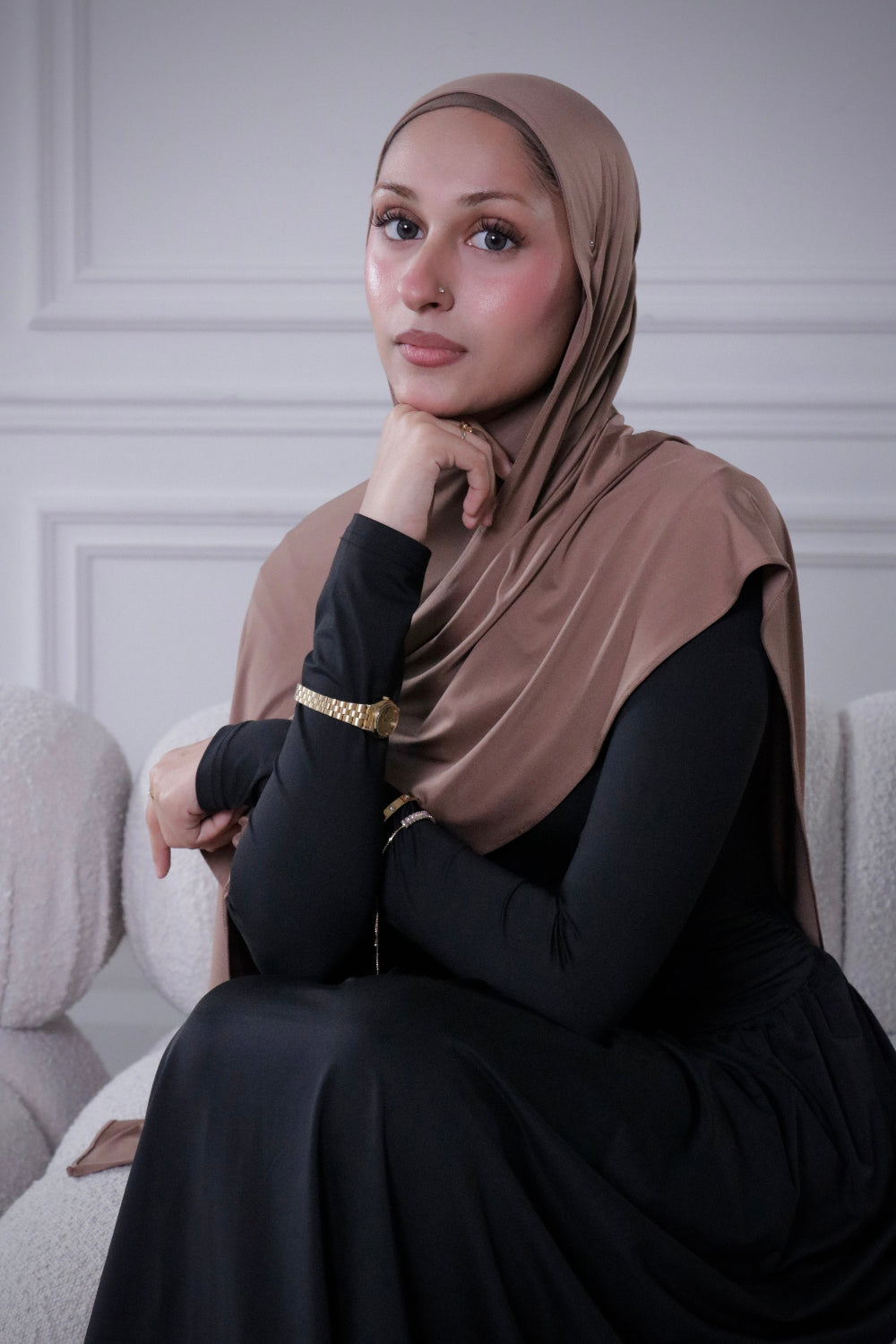 Brown Sugar liquid jersey hijab – Zahriya