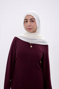 Modal Crinkle Hijab-Vanilla