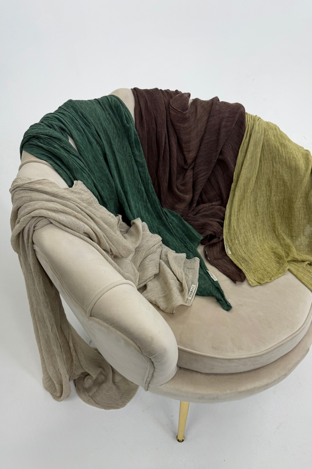 Modal Crinkle Hijab-Mocha