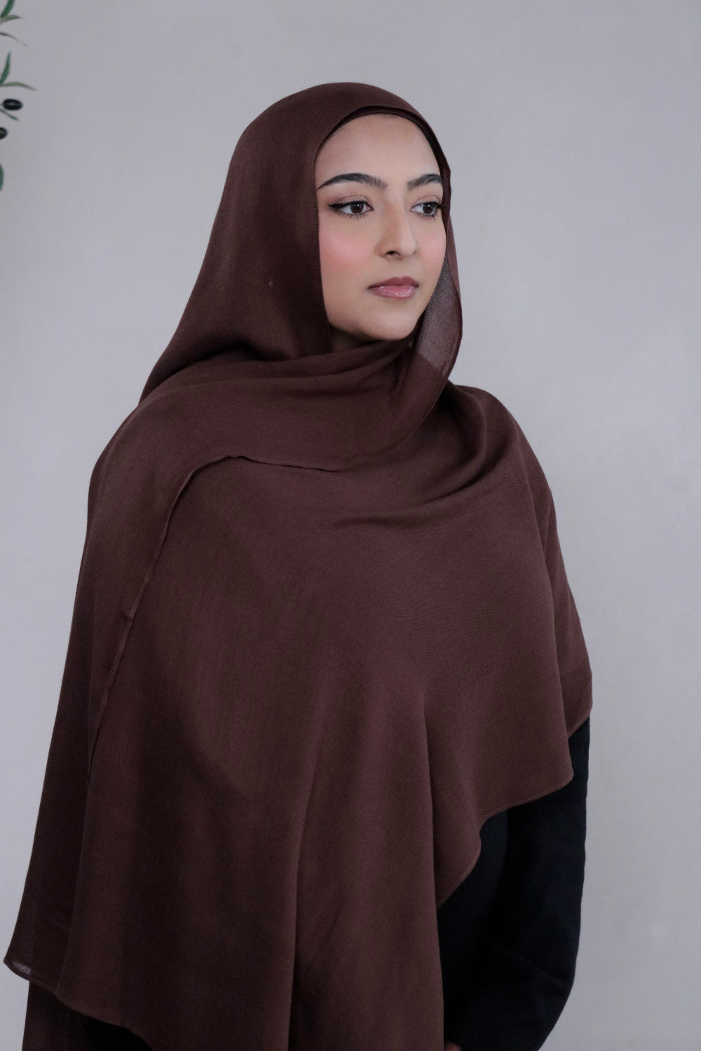 Rich caramel brown woven modal hijab and undercap set – Zahriya