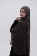 Modal Crinkle Hijab-Mocha