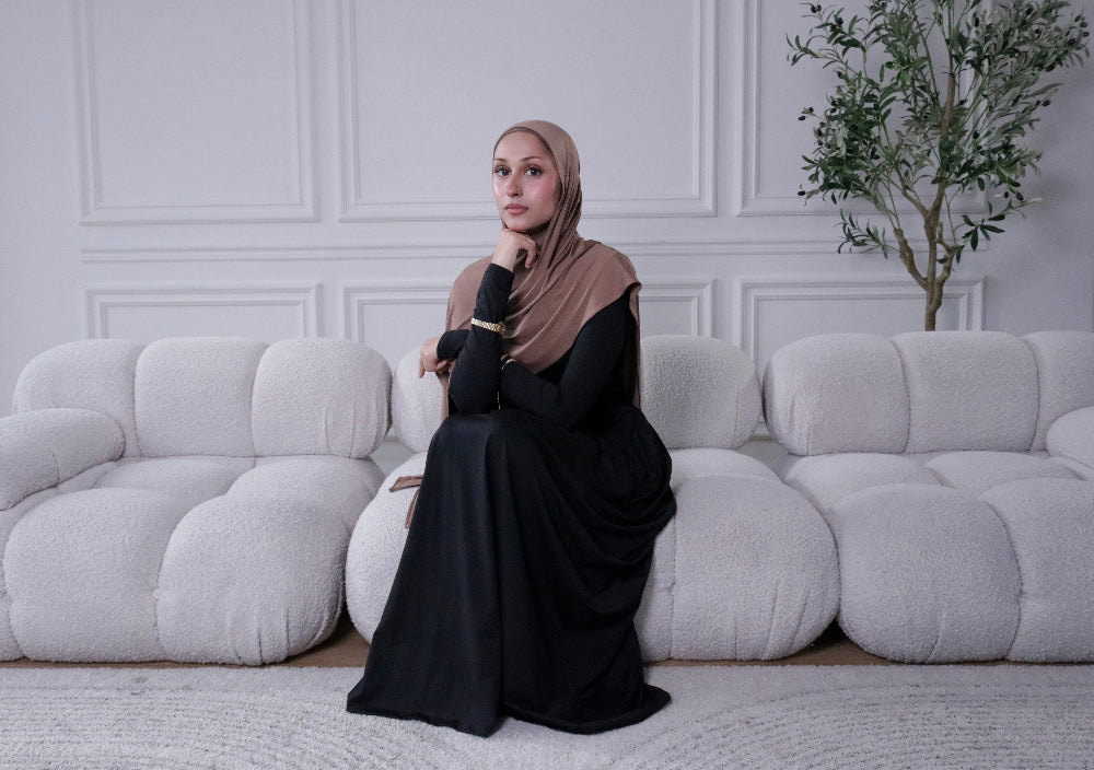 Brown Sugar liquid jersey hijab – Zahriya