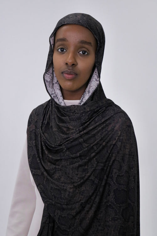 Crocodile Jersey Hijab