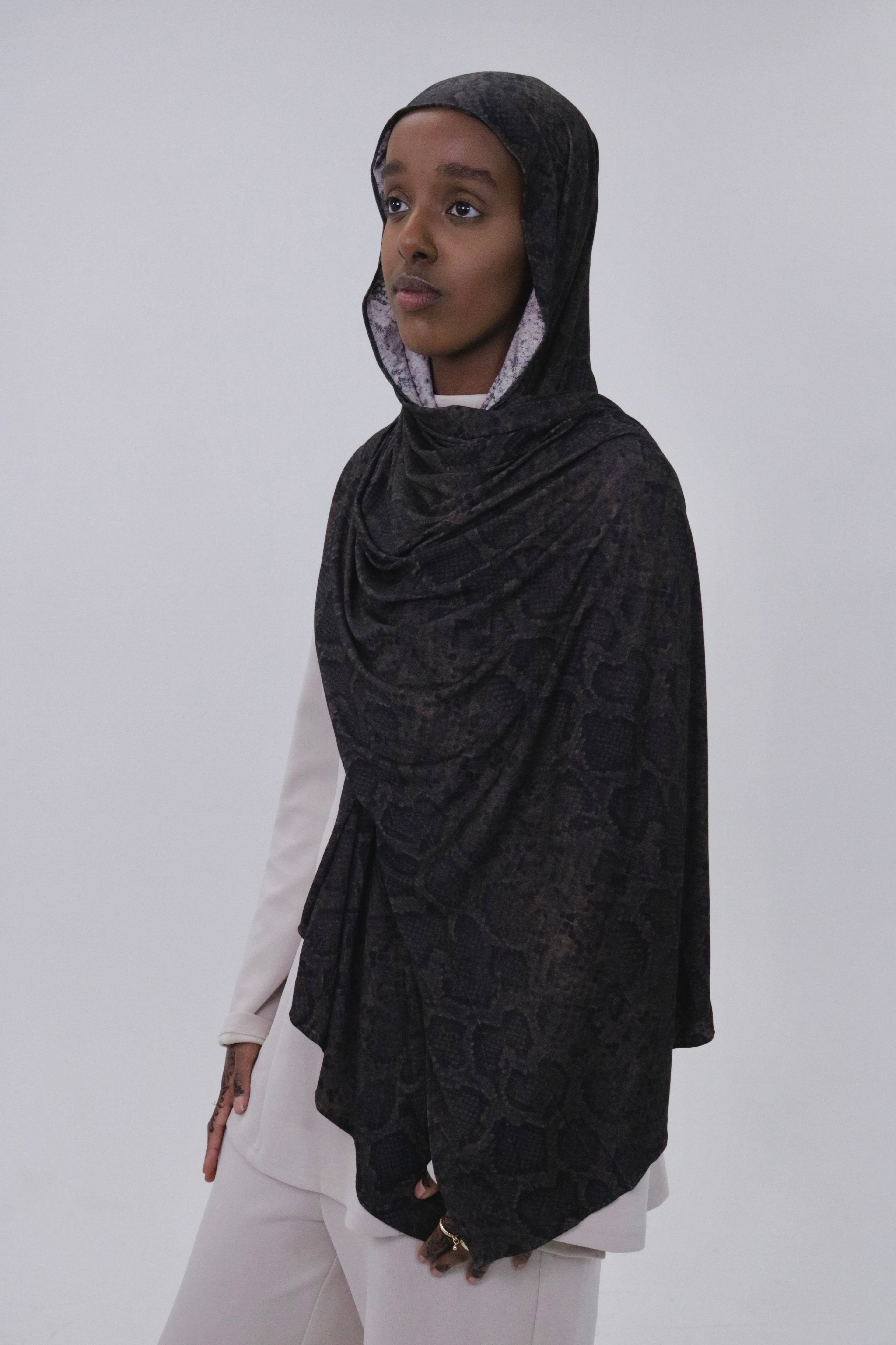 Crocodile Jersey Hijab