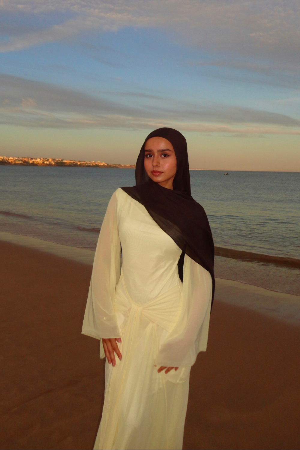 Turkish brown woven modal hijab and undercap set – Zahriya